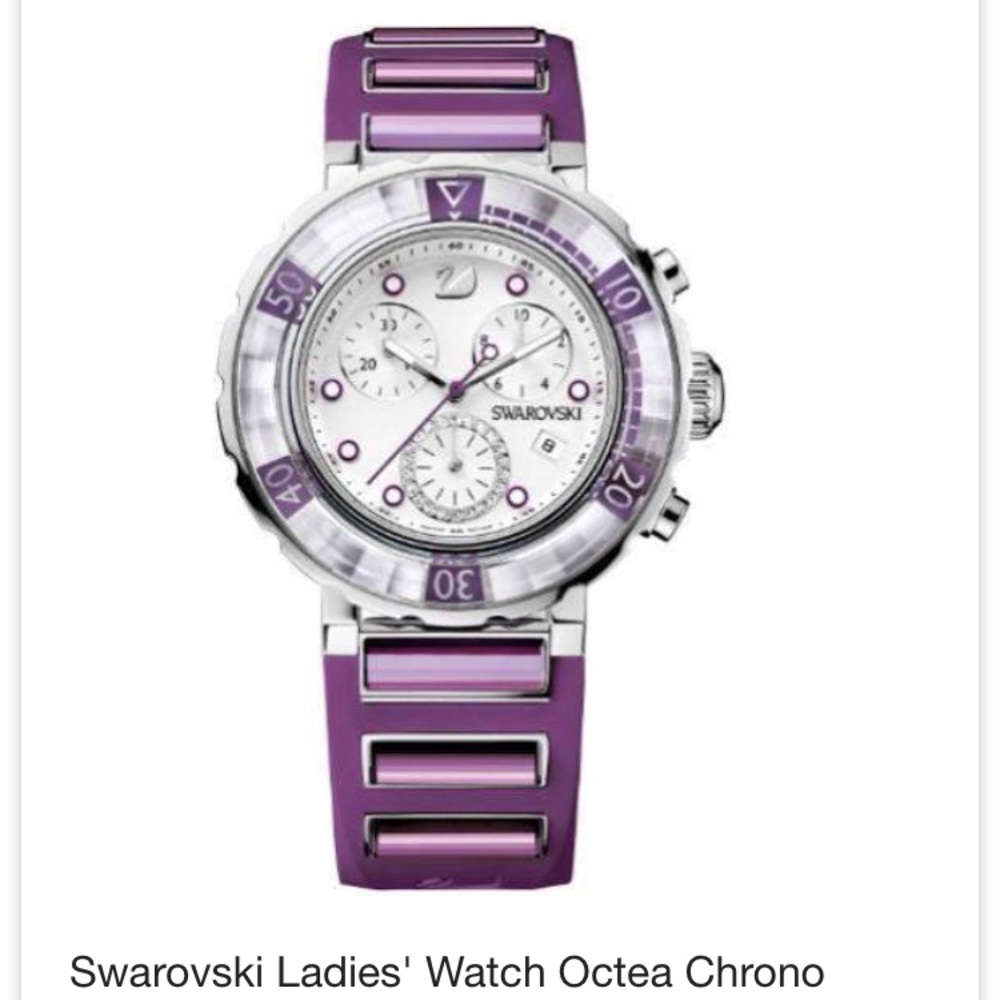 Rare NWT authentic Swarovski octea chrono watch